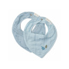 Little Dutch Podbradník bandana 2 ks Pure Denim Blue