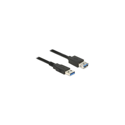 Delock Prodlužovací kabel USB 3.0 Typ-A samec USB 3.0 Typ-A samice 1,0 m černý 85054