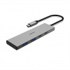 Hama USB-C Hub, 4 porty, USB 3.2, 10 Gbit/s, PD 100 W, hliníkový 200147