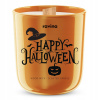 Ravina Sójová sviečka Happy Halloween – vôňa tekvicového koláča s dreveným knôtom