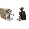 Stone Espresso Mine Premium Wood + Eureka Mignon Single Dose, Black & Oak