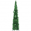 vidaXL Rozkladací umelý vianočný stromček, zelený 120 cm, PET - Zelená - 119002-65667