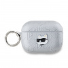 Karl Lagerfeld Embossed Choupette puzdro AirPods Pro 2 Silver KLAP2PGCHPS
