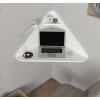 Casarredo HOMEOFFICE rohový PC stolík, biela