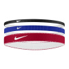 Čelenka NIKE-FLEX CLASSIC MIXED WIDTH HEADBANDS 3PK GAME ROYAL/UNIVERSITY RED/WHITE Mix UNI 26/27