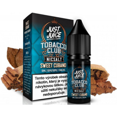e-liquid 10ml Just Juice SALT Tobacco Sweet Cubano - 20mg 20mg 20mg