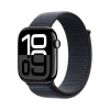 Apple Watch Series 10 GPS 46mm Jet Black Alu Case, Ink Sport Loop S/M EU MWWR3