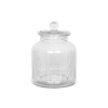 Sklenená dóza s vekom Gustav Ribbed Medium