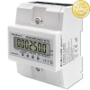 Qoltec 50992 Třífázový elektronický elektroměr Qoltec | Měřič spotřeby energie na DIN lištu | 400V | 100A | LCD | 4P (Elektronický měřič spotřeby energie pro montáž na lištu DIN 35 slouží k průběžnému
