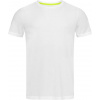 STEDMAN ACTIVE 140 CREW NECK / Pánske športové tričko so vzorom - white XXL