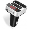 CONNECT IT InCarz Bezdrôtový FM vysielač, 2xUSB+3,5 mm AUX, STRIEBORNÝ