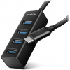 AXAGON MINI hub USB-C / HUE-M1C / USB 3.2 Gen1 / 4x USB-A / kovové tělo / 0,2m
