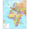 Európa, Blízky Východ, Afrika politická 119x99cm zapichovacia mapa bez rámu (celý kontinent Európa + Afrika + Blízky Východ )