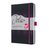 Diár, A5, týždenný, 2025, tvrdá obálka, SIGEL Jolie, čierny pink
