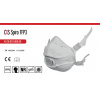CXS Canis Filtračná polomaska CXS SPIRO FFP3, skladacia ventilom