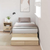 zahrada-XL Rám postele s úložným prostorem Sonoma dub 236.5 x 80 x 31.5 cm 3335599