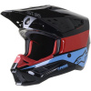 ALPINESTARS prilba S-M5 BOND, 2023, čierna/červená/azúrová lesklá, veľ. XL