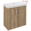 Sapho THEIA umývadlová skrinka 66,3x70x35cm, 2x dvierka, dub Alabama, TH072-2222