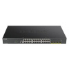 Chytrý spínač, model: 28-Port Gigabit Smart Managed Max PoE Switch with 10G Uplinks 28portový 10/100/1000Mbit/s D-Link
