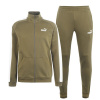 Puma Clean Fleece Tracksuit Mens Olive/White S
