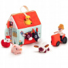 Manipulačný domček Farma so 6 zvieratkami, Farmár a Traktor Lilliputiens
