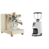 Lelit Bianca PL162T V3, gold + Eureka Atom Specialty 65, white