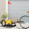 zahrada-XL Príves na bicykel, žltý, oxfordská látka, železo 94190