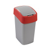 Odpadkový kôš Flip Bin Gray / Red 10 l CURVER