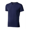Pánske tričko Kawartha s krátkym rukávom, V-NECK, nám.modrá S