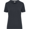 DAIBER JN 1801 / Dámske elastické tričko z bio bavlny - carbon 4XL