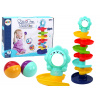 LEAN TOYS Farebná špirálová veža