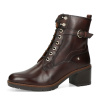 Pikolinos dámske kožené členkové čižmy - tmavohnedé - 38