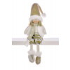 MagicHome Vianoce Dekorácia MagicHome Vianoce, Chlapček v zlatom, sediace, 33 cm