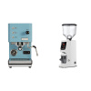 Profitec GO, blue + Eureka Atom W 75, white