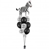 Balónová kytica Zebra 9ks