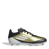 adidas F50 League Junior Firm Ground Football Boots Gold/Black 5 (38)