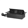 Výklopný blok zapustený ORNO OR-GM-9035/B, 2x 230V, 2x USB (A+C type; 3.6A), farba čierna