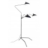 Kovová stolová lampa čierna 3xe14 moderná (Kovová stolová lampa čierna 3xe14 moderná)