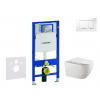 Geberit Duofix - Set predstenovej inštalácie, klozetu Gaia a dosky softclose, tlačidlo Sigma30, biela/chróm SANI11CA3123