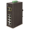 Planet IGS-10020MT priemyselný L3 switch, 8x1Gb, 2x2.5Gb SFP, dual 12-48V DC, -40 ~ 75 ° C, IP30