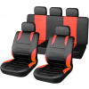 Potahy sedadiel sada 9ks SPORT červené AIRBAG Compass