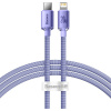 Baseus CAJY000205 Crystal Shine Series Datový Kabel USB-C - Lightning 20W 1,2m Purple 6932172602765