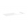 Hansgrohe Xelu Q - Doska pod umývadlo 136x55 cm, výrez vpravo, lesklá biela 54098050