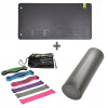 Fitness mat + valček + sada odporových ďasien HMS (Fitness mat + valček + sada odporových ďasien HMS)