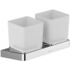 Ravak 10° TD 220 držák s dvěma pohárky 170x100x115mm, chrom/sklo