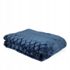 Prikrývka na posteľ - Homla prikrývka polyester 200 x 150 cm odtiene modrej (Prikrývka Plaid Bedspread Ross 150x200 cm homla)