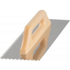 Hladítko Strend Pro Premium, HardWood, drevená rúčka, 380x130 mm, e6 mm, 0,7 mm, rovné, nerez