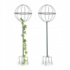 Relaxdays Podpery pre rastliny 2 ks 119 cm, kovové, dekorácia