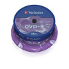 VERBATIM DVD+R(25-Pack)Spindl/MattSlvr/16x/4.7GB 43500 Verbatim