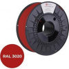 Tlačová struna (filament) C-TECH PREMIUM LINE, PETG, dopravná červená, RAL3020, 1,75mm, 1kg